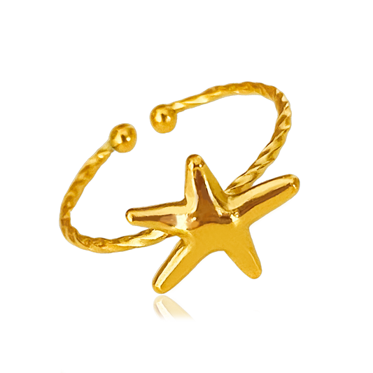 Anillo Mini Estrella de Mar Oro