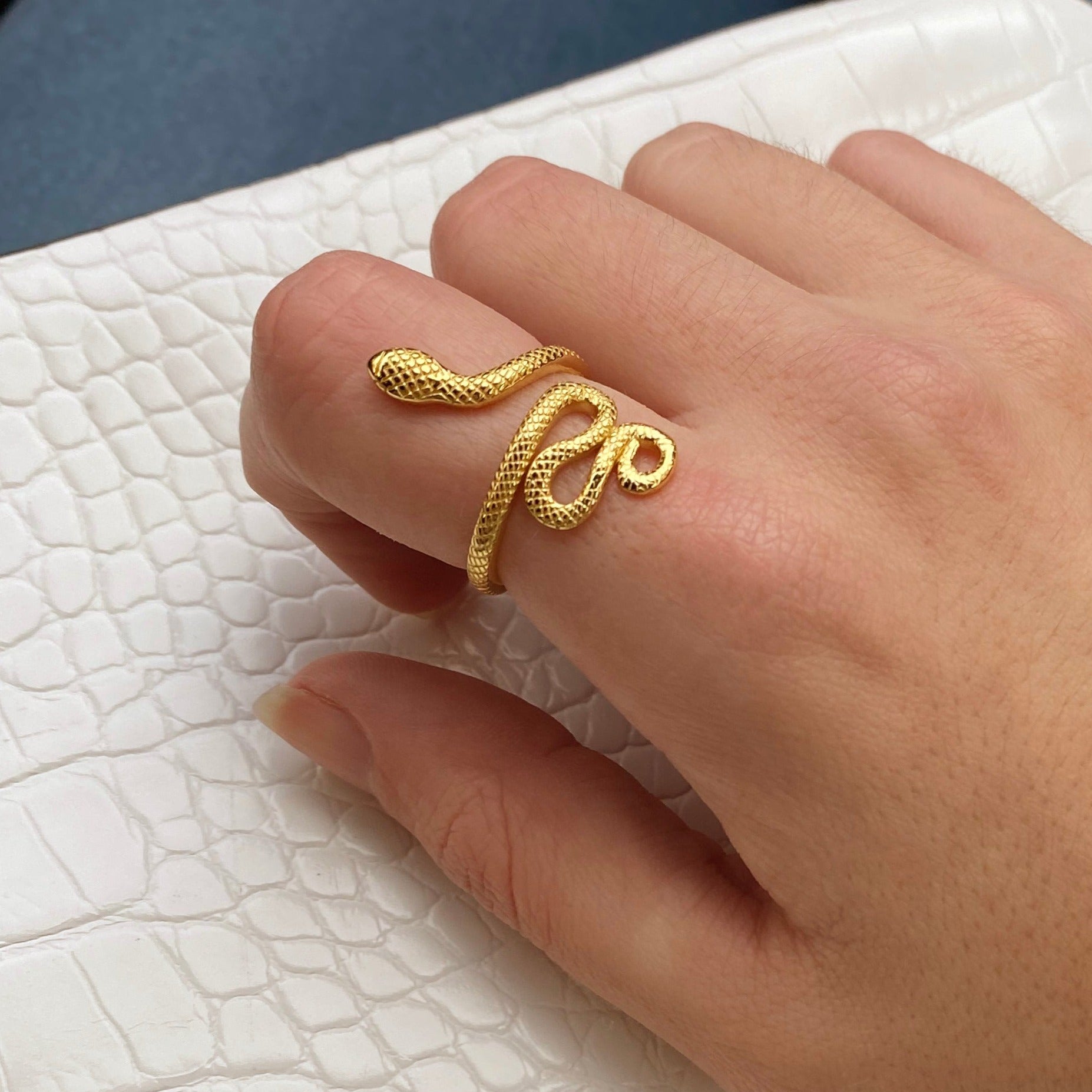 Anillo Big Snake Oro - CLUM