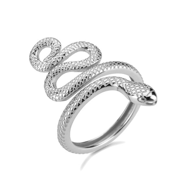 Anillo Big Snake Plata - CLUM