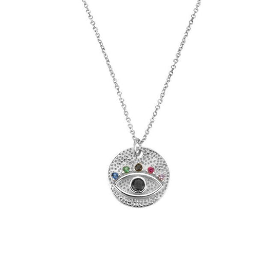 Collar Colorful Eye Plata