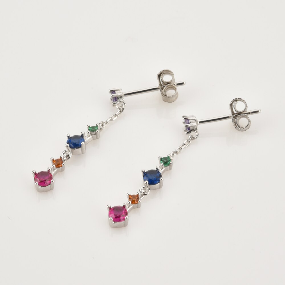 Pendientes Farben Plata