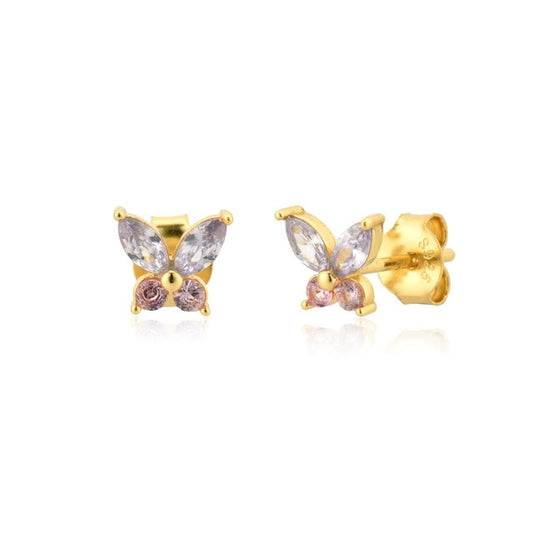 Pendientes Lila Butterfly Oro