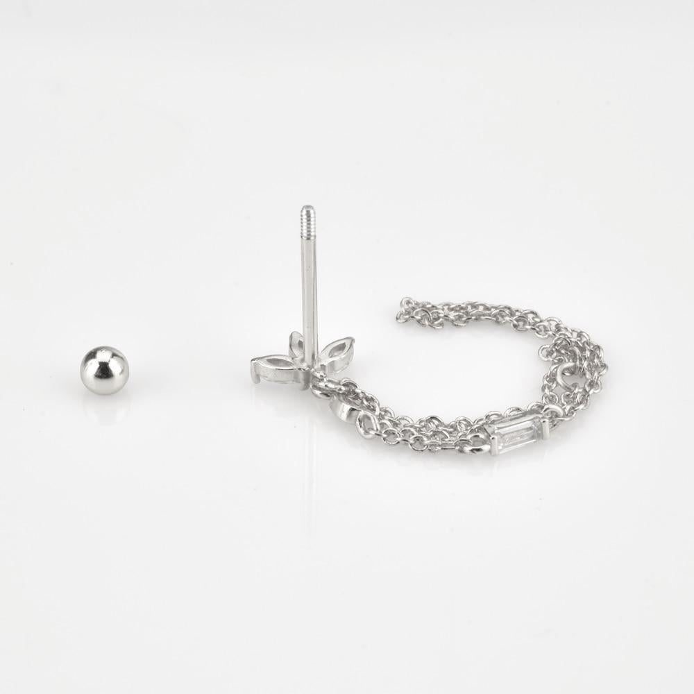 Pendientes Jasmine Plata