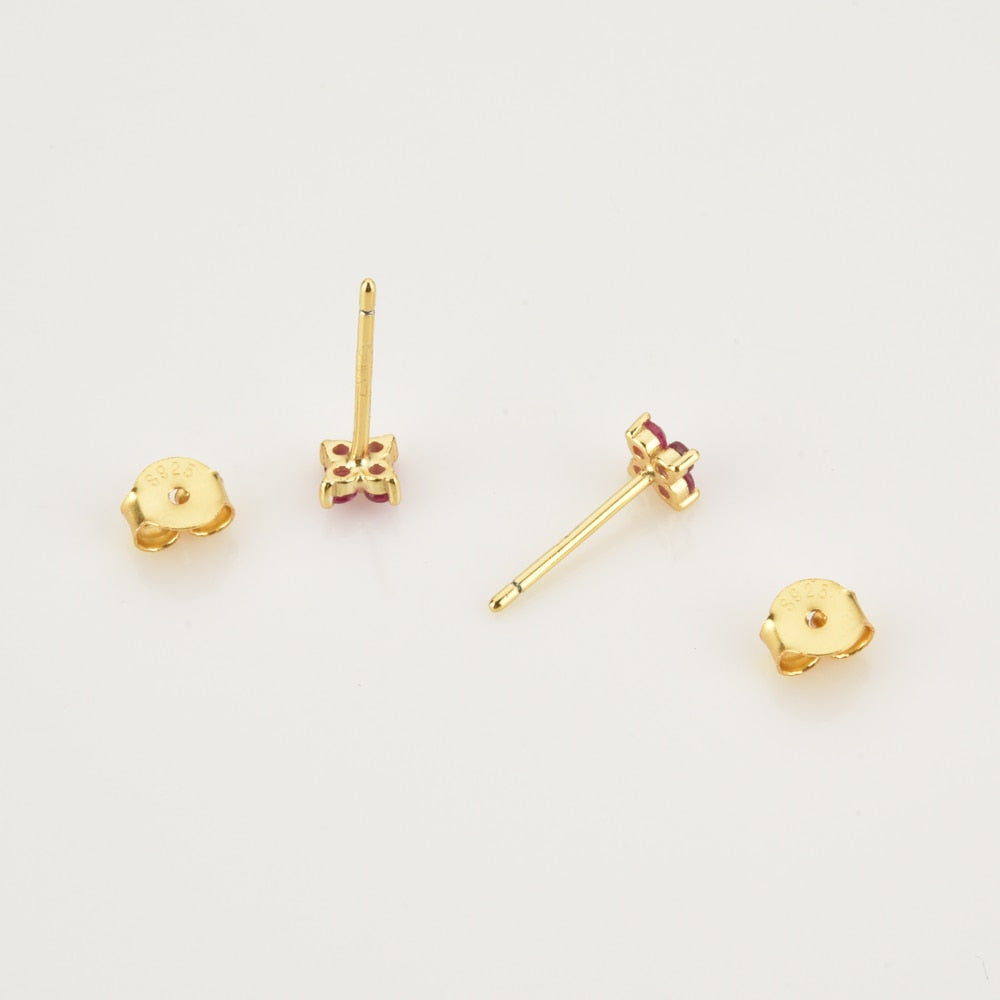 Pendientes Lila Flower Oro